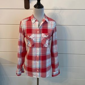 Express Plaid Button Down Shirt S